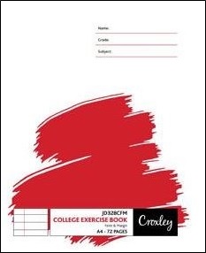 Croxley JD328 72 Page A4 F&M Exercise Book (140 Pack)