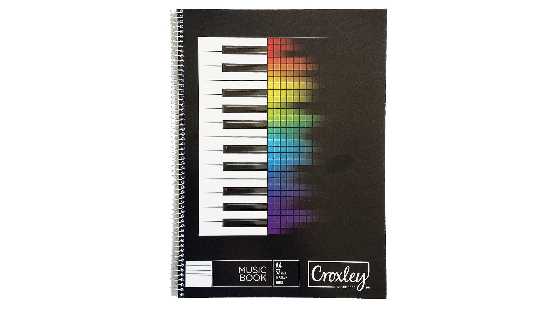 Croxley 32 Page 12 Stave Wire Bound Music Books – JD181