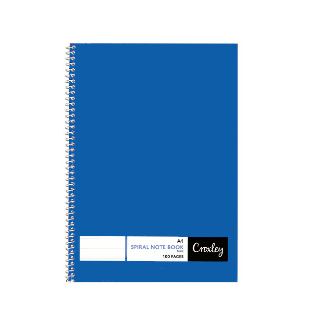Croxley JD377 100 Page A4 F&M Side Bound Note Book (10 Pack)