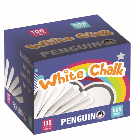 Penguin Chalk – White (100 Pieces)