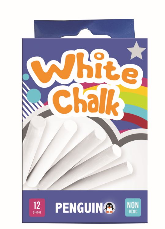 Penguin Chalk – White (12 Pieces)