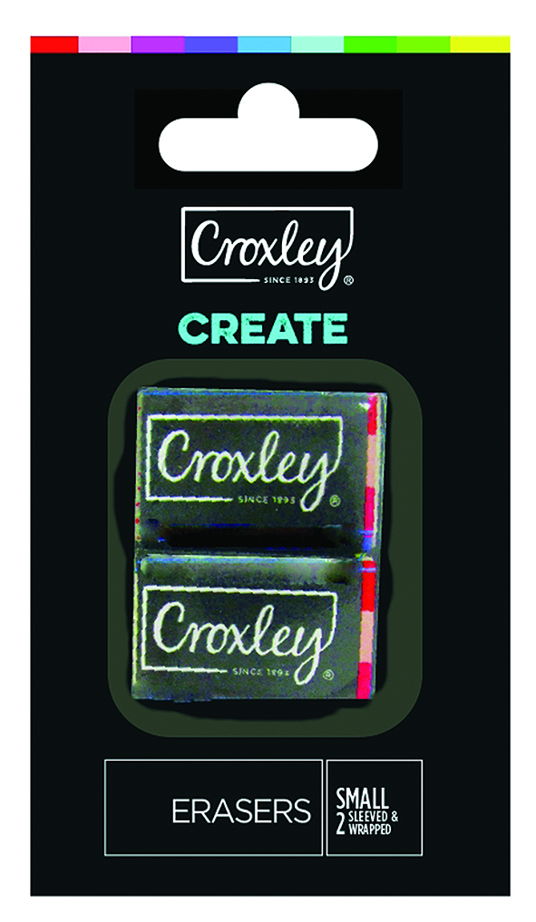 Croxley Create Small Erasers – Blister of 2