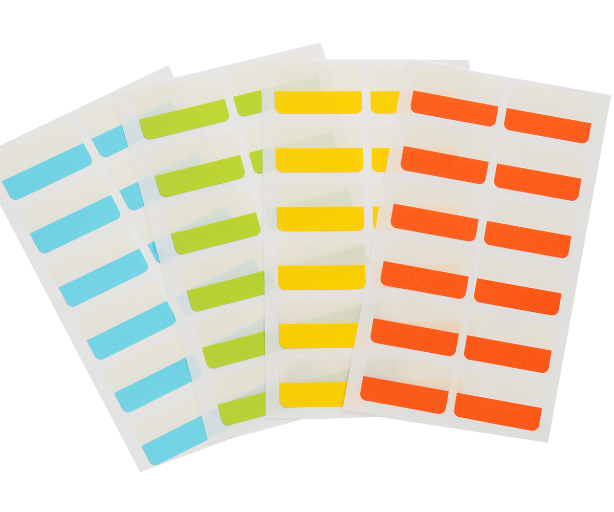Durable Self-Adhesive Quick Tabs Removable (Pack of 48)