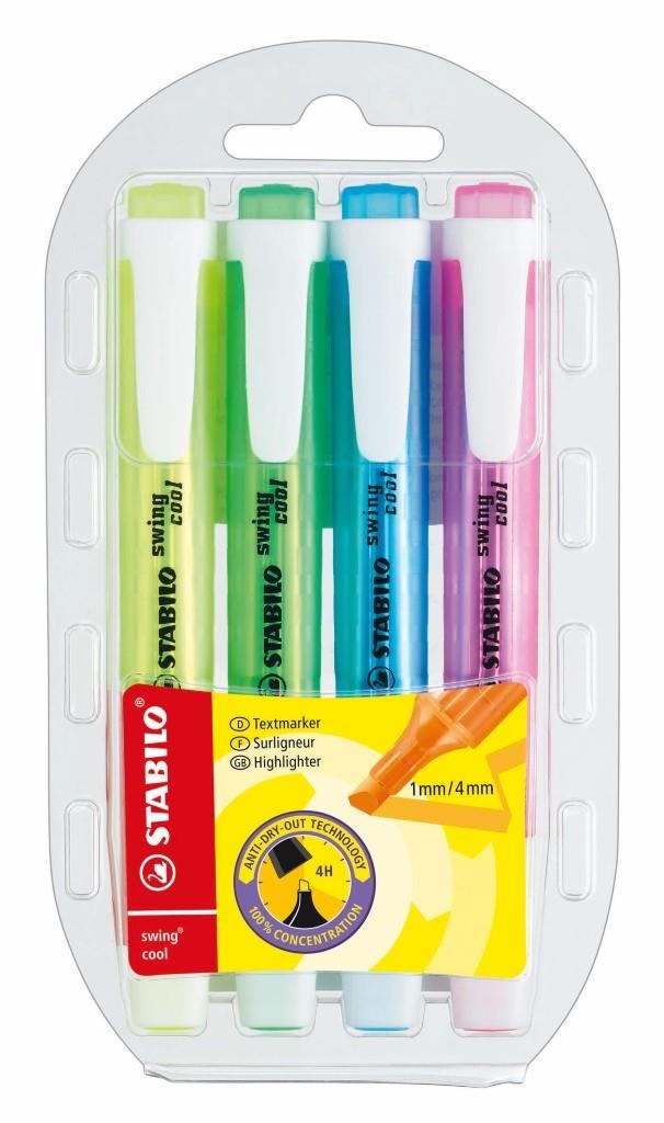 Stabilo Swing Cool Wallet – 4 Assorted Colours