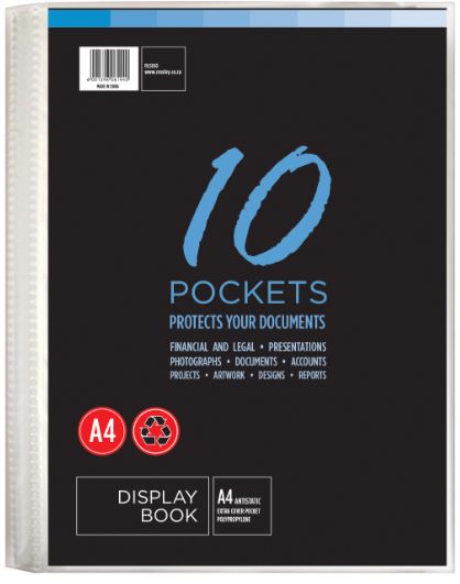 Croxley A4 Hard Cover Display File – 10 Pocket