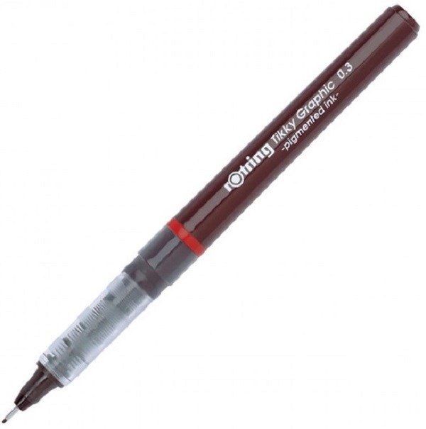 rOtring Tikky Graphic Fineliner Pen – 0,3mm width – black ink