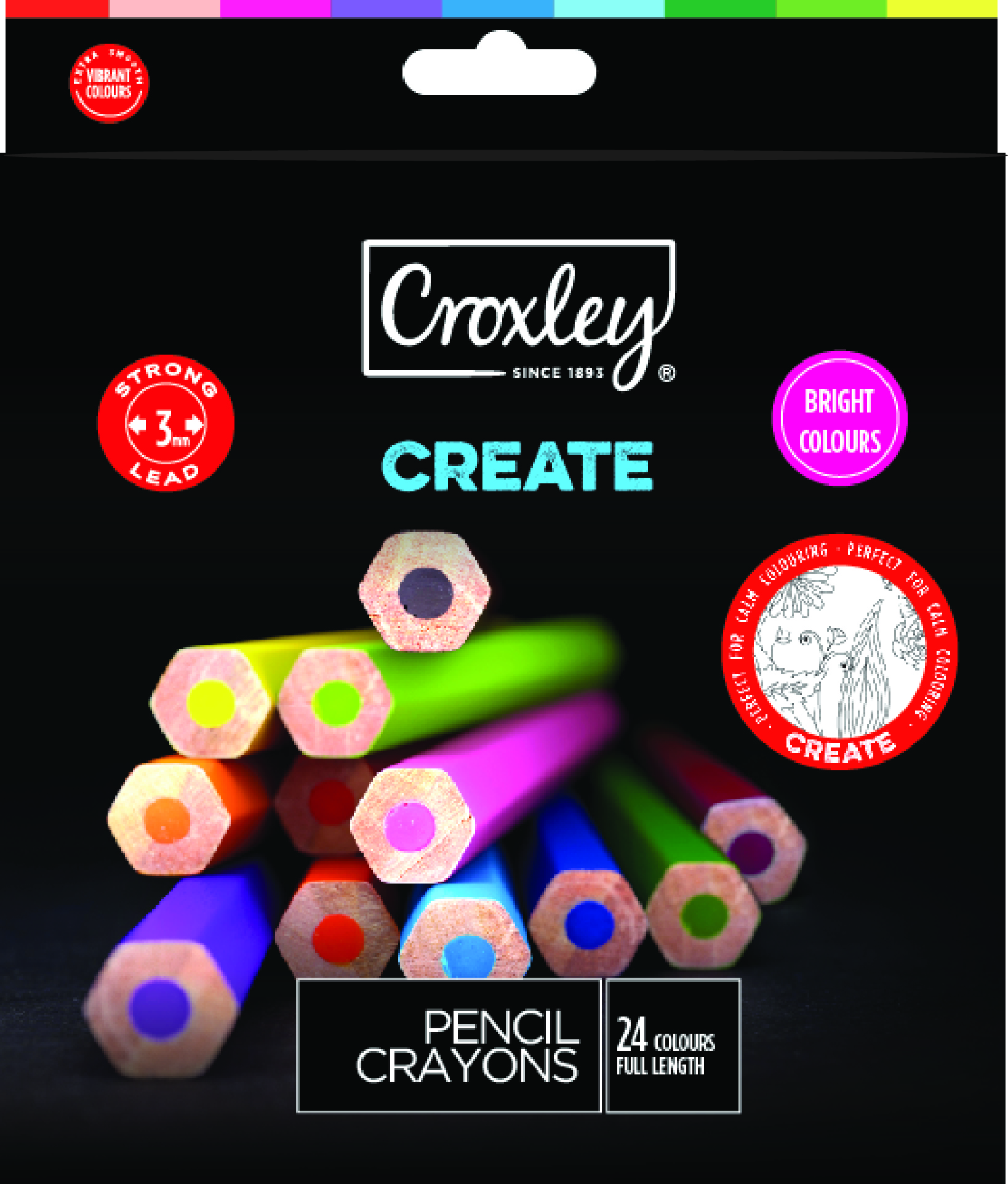 Croxley Create 24 Full Length Colour Pencils