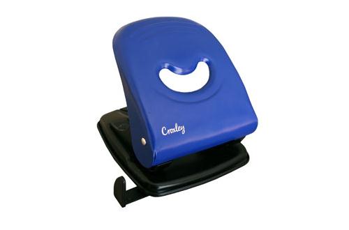 Croxley Medium Metal Duty Punch – Black & Blue