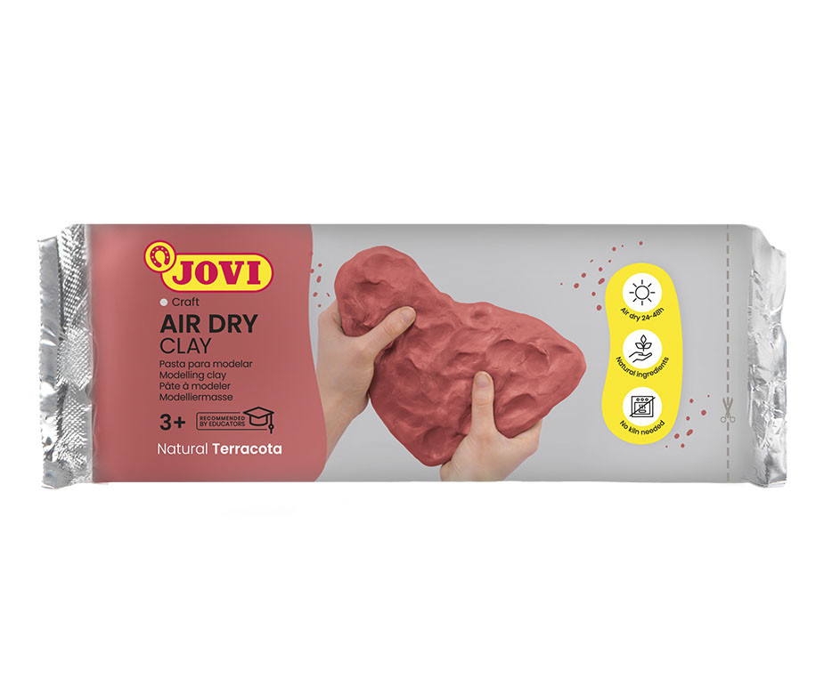 JOVI Air Hardening Modelling Clay – 1Kg Terracotta