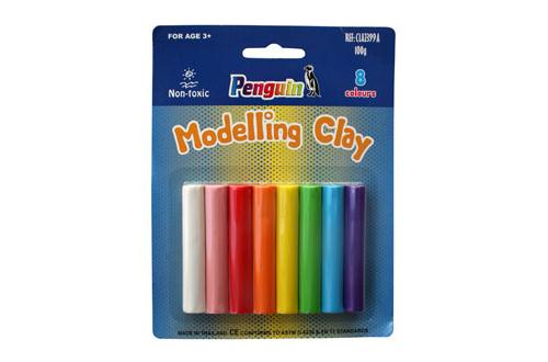 Penguin Modeling Clay – 8x 100g Assorted Colours