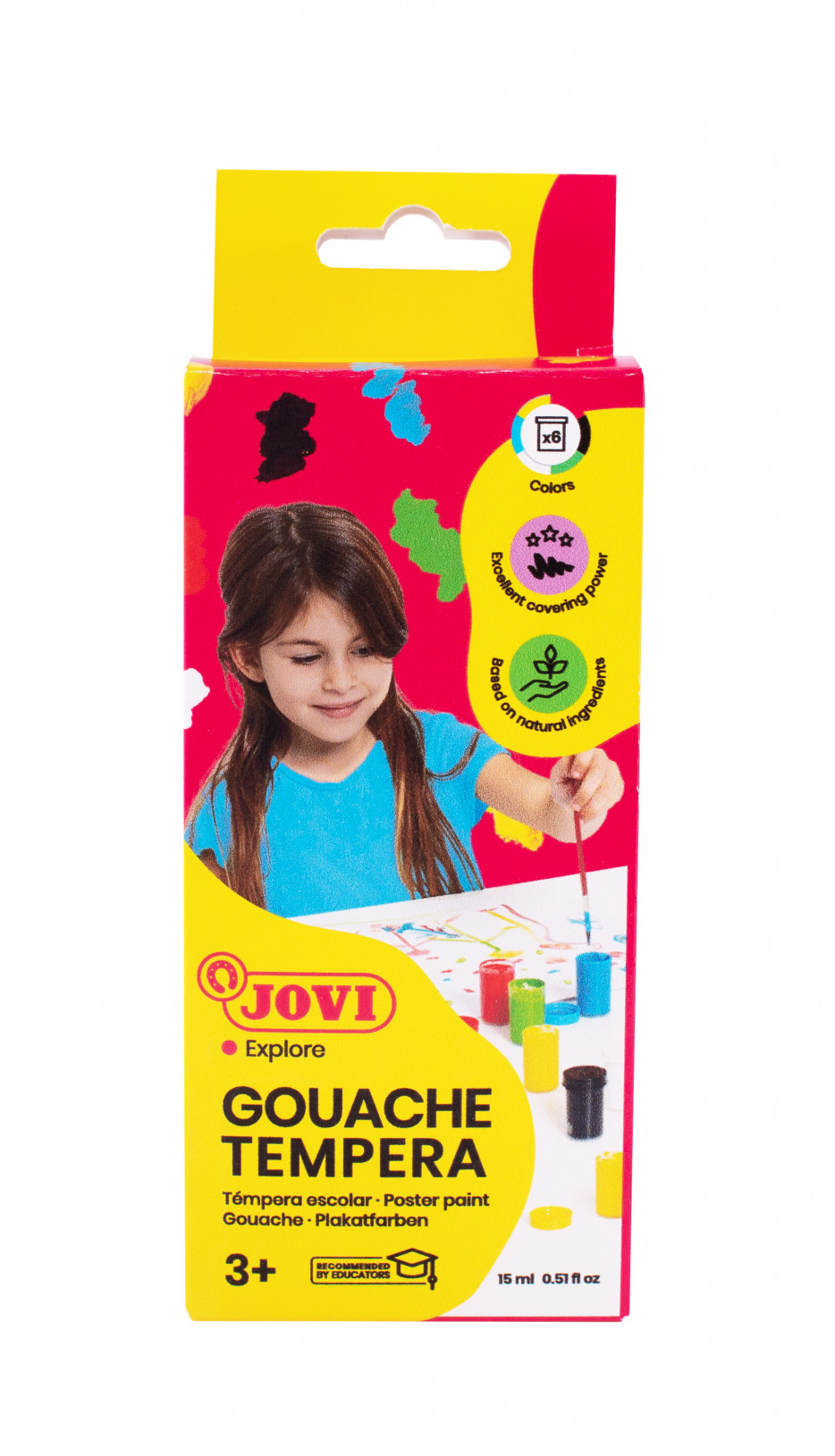 JOVI Poster Paint 6x15ml – Assorted Colours