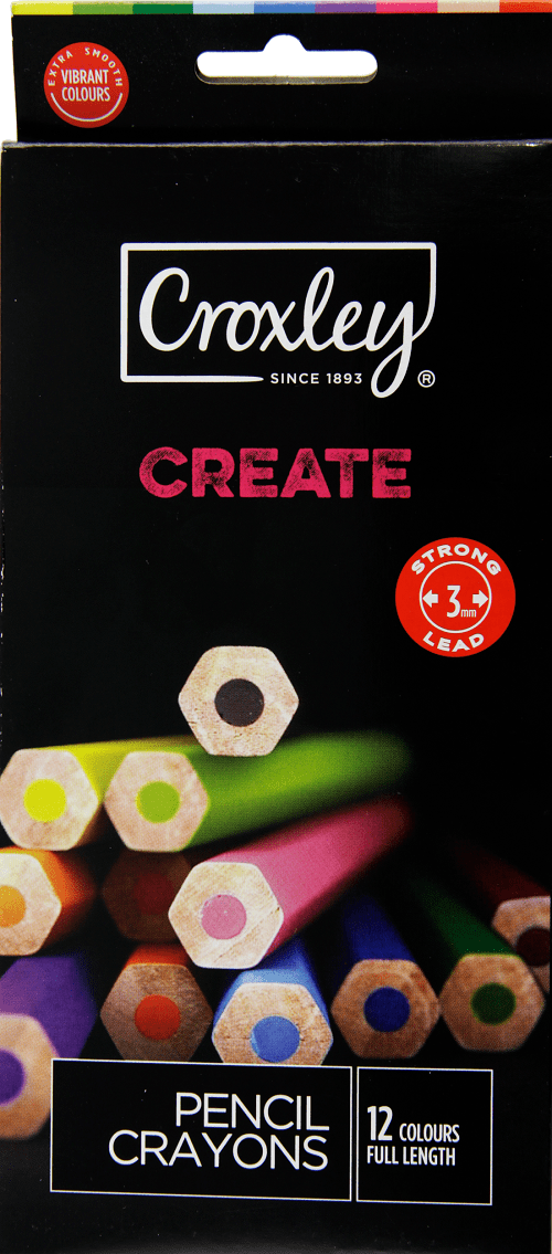 Croxley Create 12 Full Length Colour Pencils