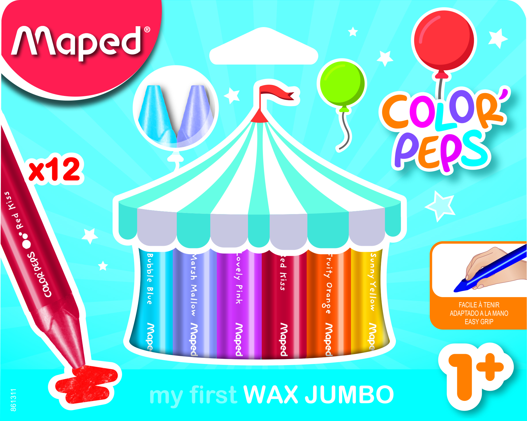 Maped My First Triangular Jumbo Wax Crayons 12’s
