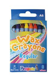 Penguin A8 Wax Crayons – (Box of 8)