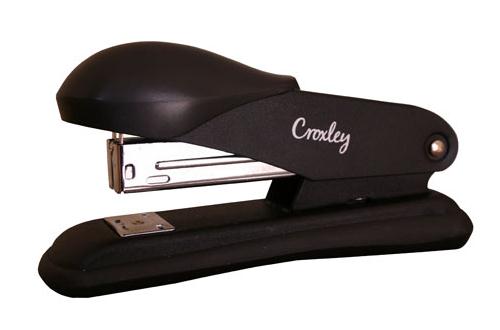 Croxley Half Strip Stapler Metal Body with Plastic Trim – Black