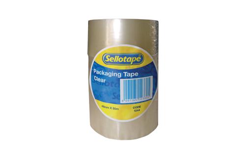 Sellotape Packaging Clear Tape – 48mm x 50m (Pack of 3)