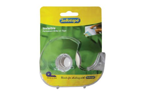 Sellotape Invisible Tape with Dispenser – 18mm x 15m