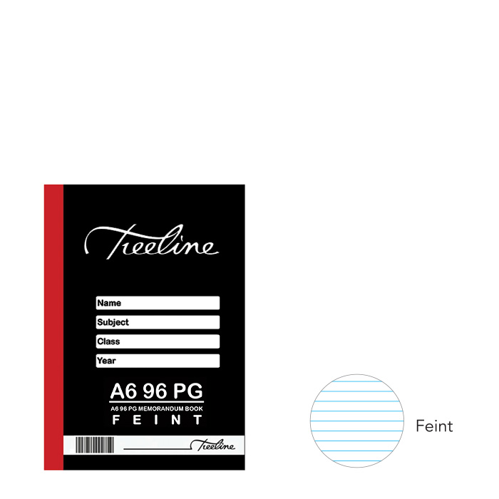 A6 96 pg Feint Only Memorandum Books – Hardcover