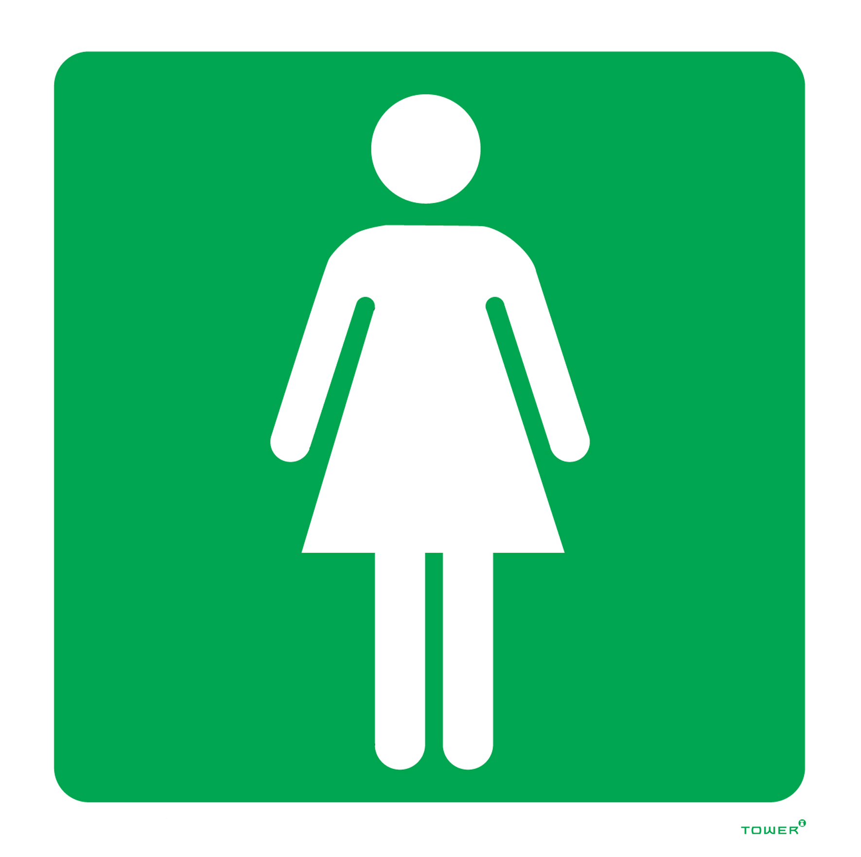 Tower ABS Sign – Ladies Toilet