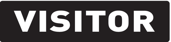 Tower ABS Sign – Visitor (Across)