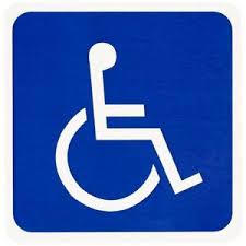Tower Handicapped Decal – White on Blue