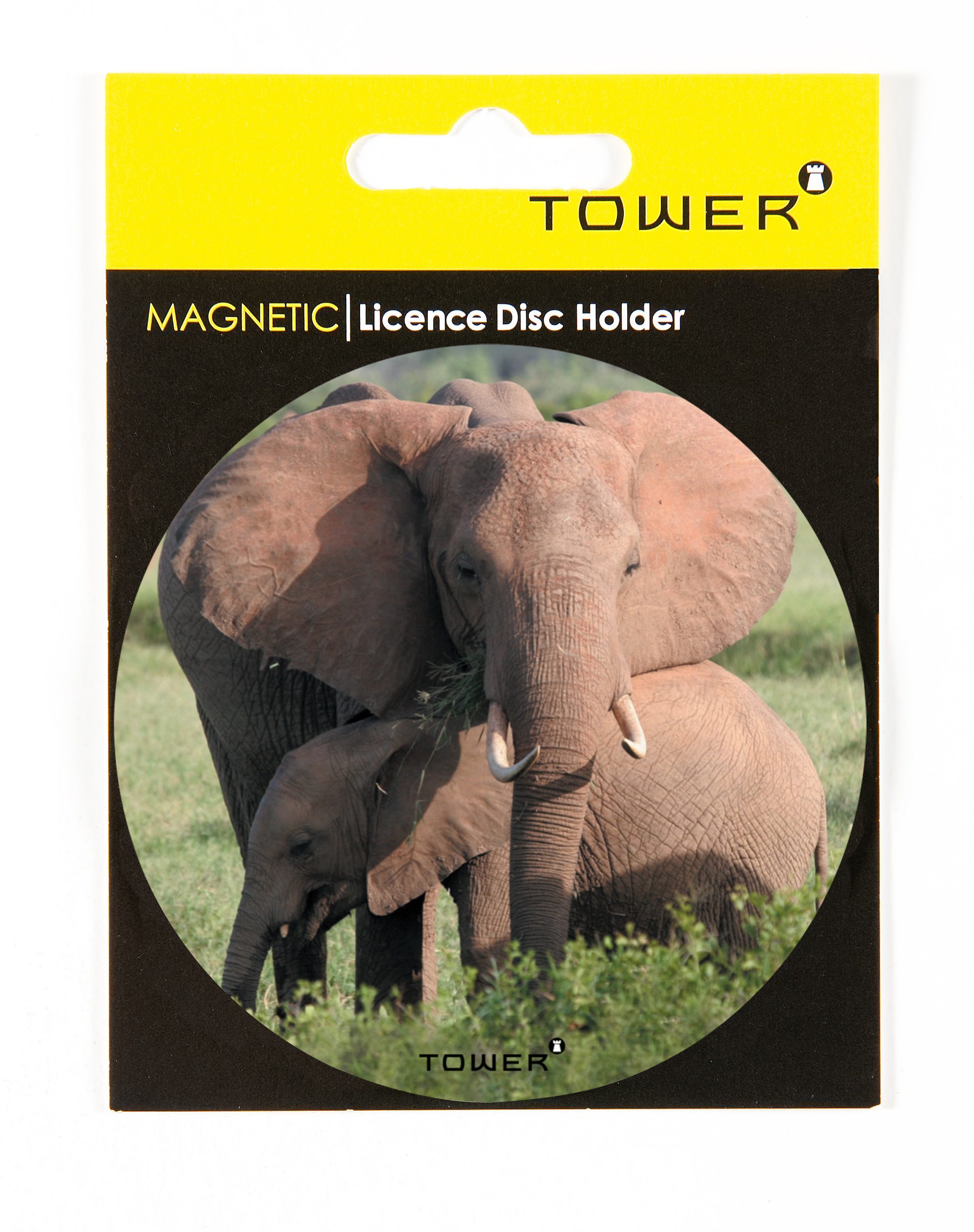 Tower Magnetic License Disc Holder – Elephant