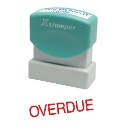 X Stamper Self Inking Red Stamp – Overdue