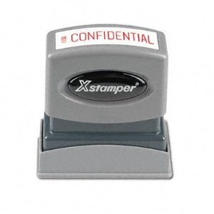 X Stamper Self Inking Red Stamp – Confidential