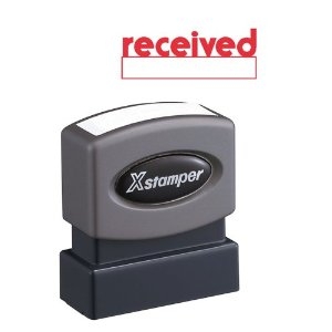 X Stamper Self Inking Red Stamp – Received