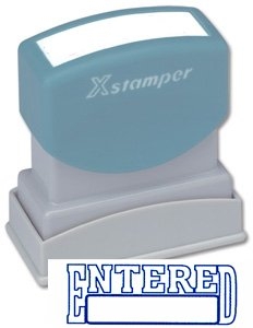 X Stamper Self Inking Red Stamp – Entered