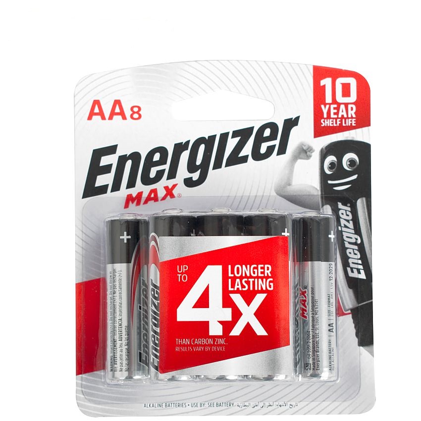 Energizer AA Max Alkaline Batteries – 8 Pack