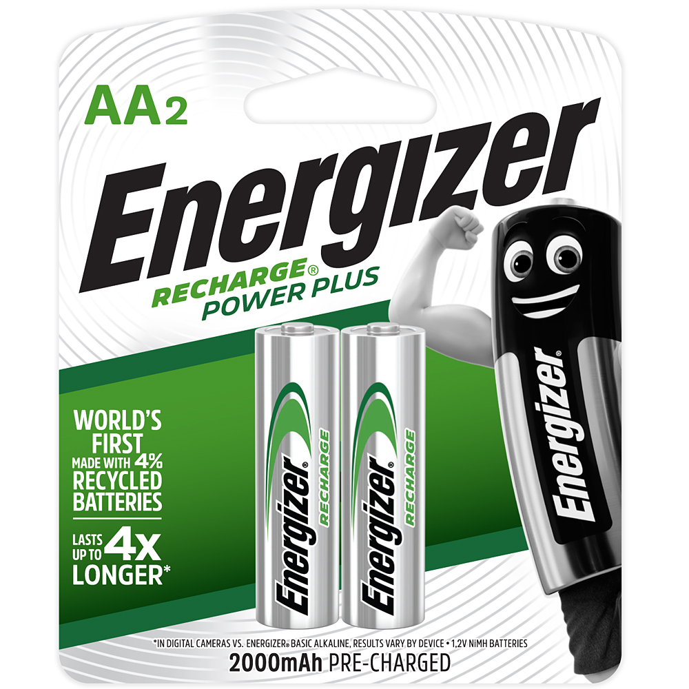 Energizer Recharge Power Plus AA 2000Ah Battery Card 2