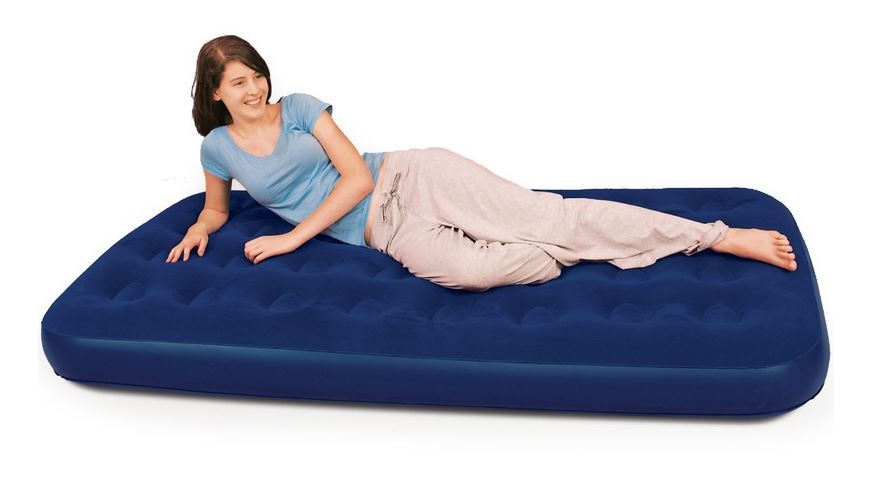 Bestway – Flocked Twin Airbed – Blue
