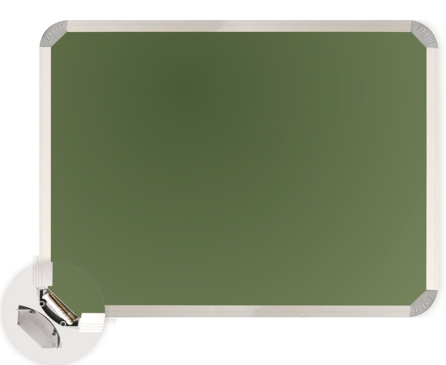 Parrot Chalk Board Aluminium Frame – Non-Magnetic (1000 x 1000mm)