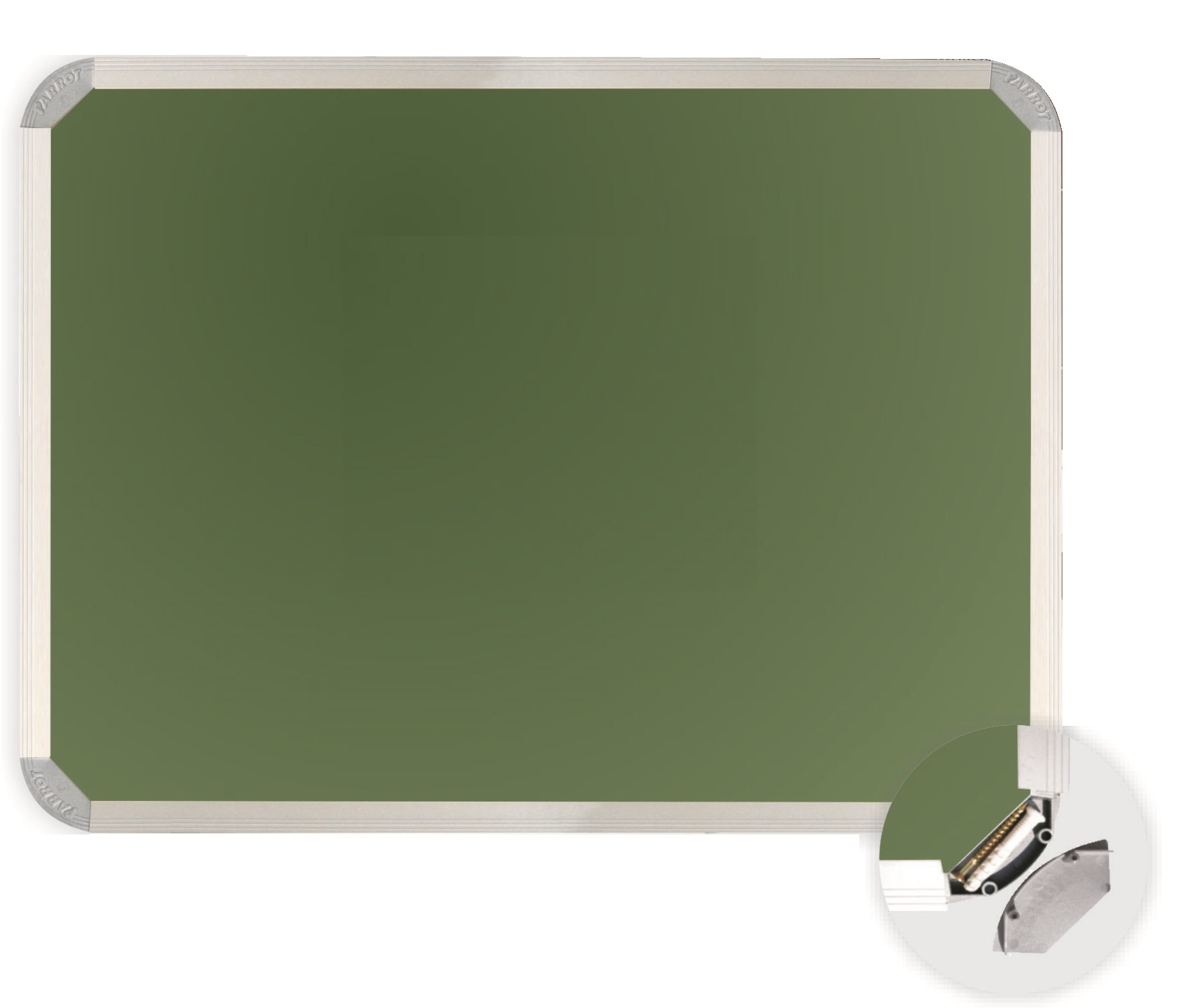 Parrot Chalk Board Aluminium Frame – Non-Magnetic (1500 x 1200mm)