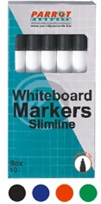 Parrot Whiteboard Marker Slimline – Green (Box of 10)
