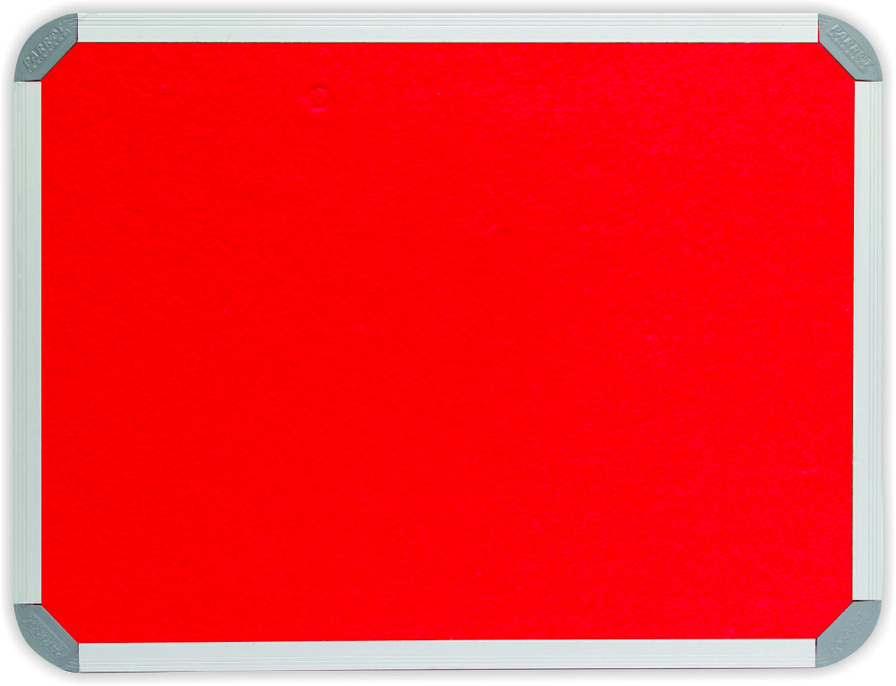 Parrot Notice Board – Info Board Aluminium Frame (2400 x 1200mm) – Red