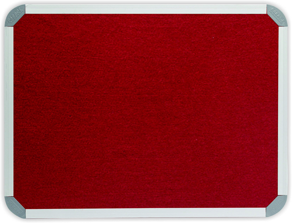 Parrot Notice Board – Info Board Aluminium Frame (2400 x 1200mm) – Burgundy