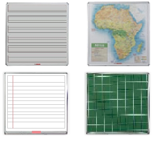 Parrot Educational Board Swing Leaf 910mm Magnetic White Squares – 1 Side