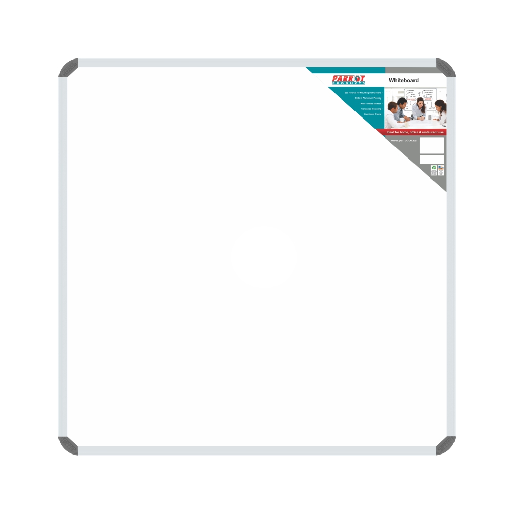 Parrot Whiteboard Non-Magnetic – 1200 x 1200mm