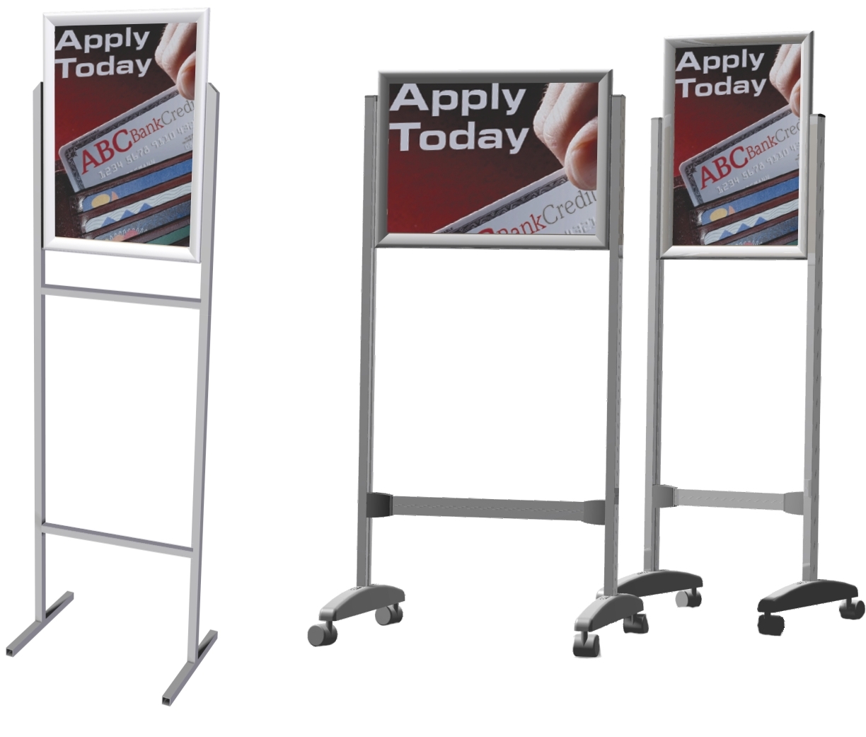 Parrot Stand Poster Frame Steel Double Sided – A2 Landscape