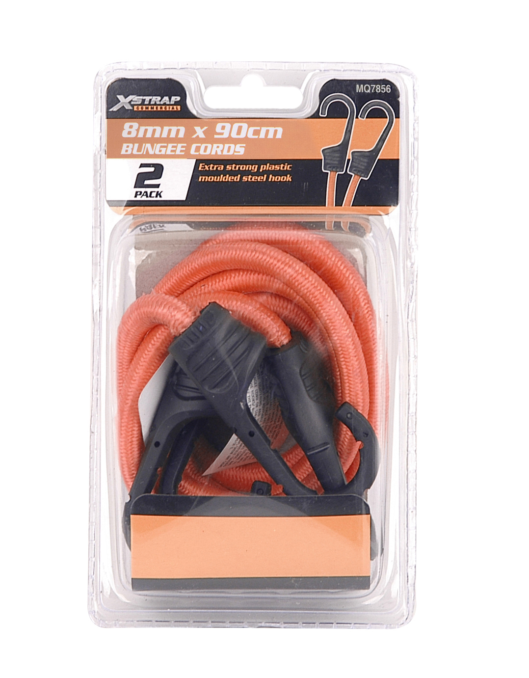 X-Strap – 90Cm X 8mm Round Bungee Cords – Blue – Set of