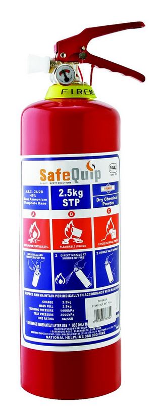 Safequip – DCP Fire Extinguisher – Large (2.5kg)