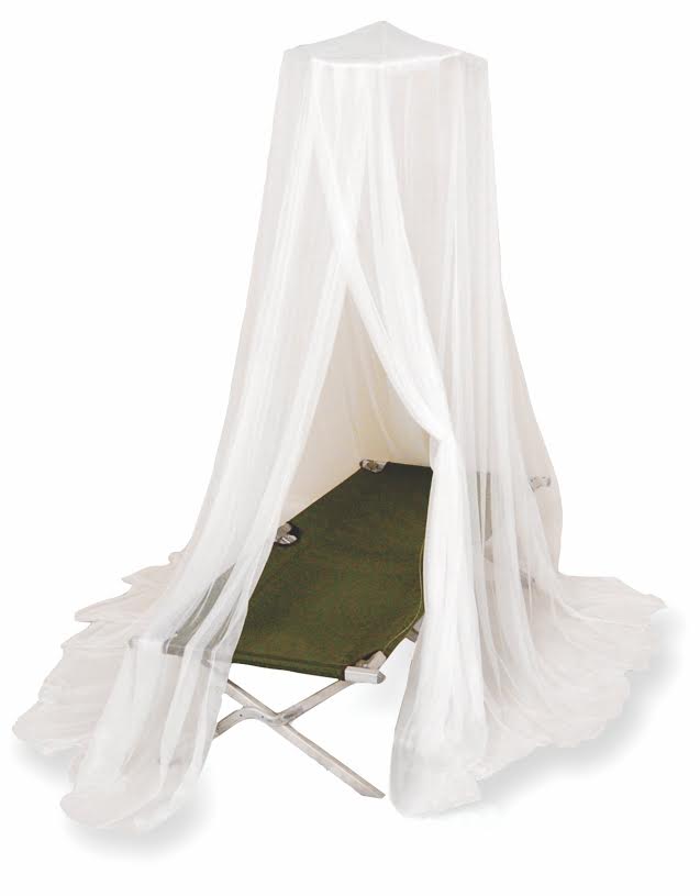 Leisure-Quip – Single Impregnated Mosquito Net – White