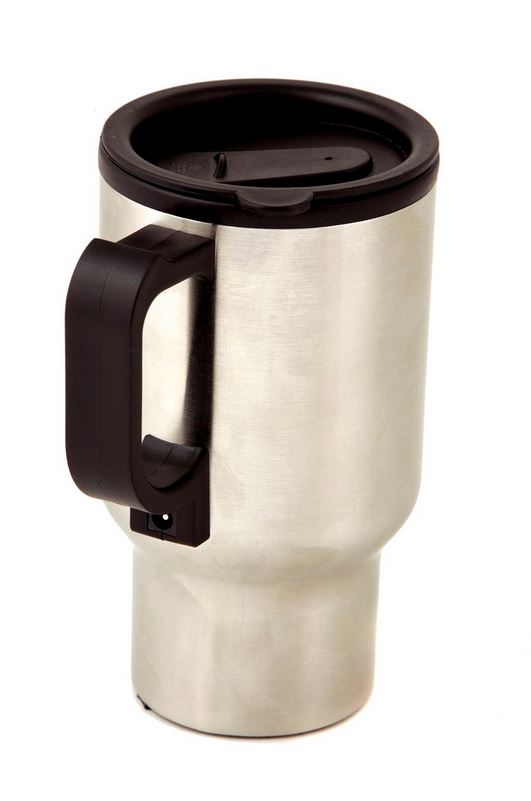 Leisure-Quip – 450ml Stainless Steel Coffee Warmer & Travel Mug – 12 Volt Dc