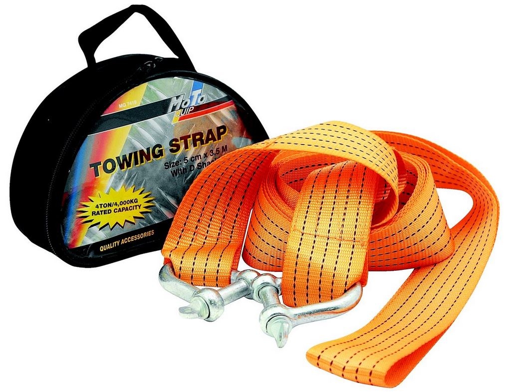 Motoquip – 2000Kg D Shackle Towing Strap