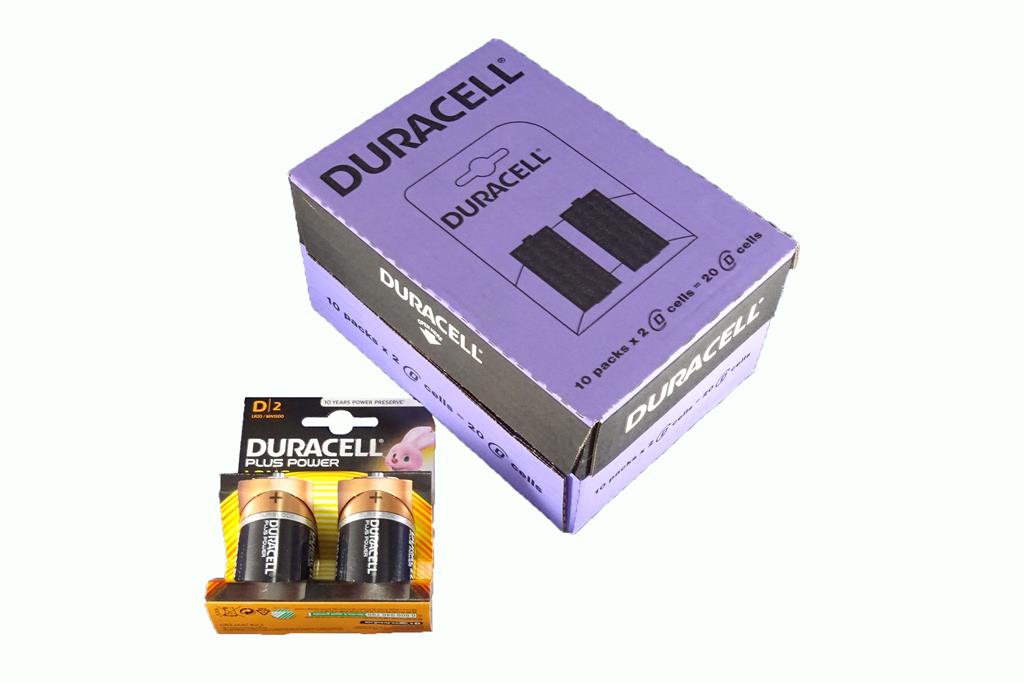 Duracell – Plus Power – D Size – General Purpose Batteries – Single