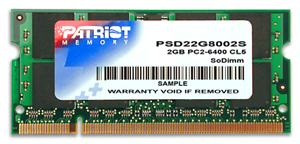 Patriot 2GB DDR2 800MHz Notebook / Laptop RAM