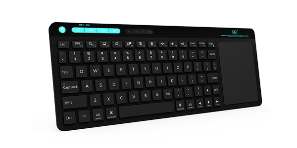 Rii 2.4GHz Wireless Mini Keyboard & Air Mouse Black