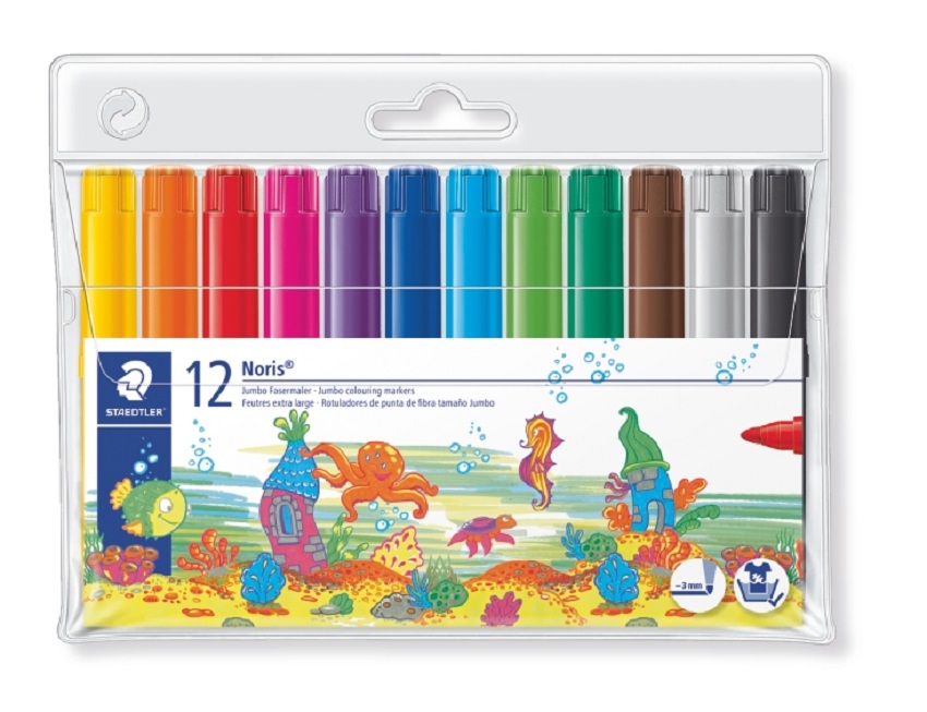 Staedtler Noris Club Jumbo 12 Colouring Markers